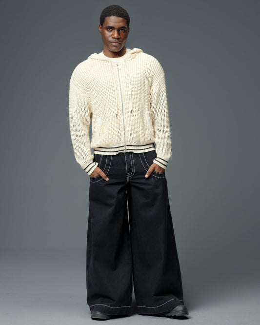 Jeans Like Jnco | Rhino. 34". Jet Black.