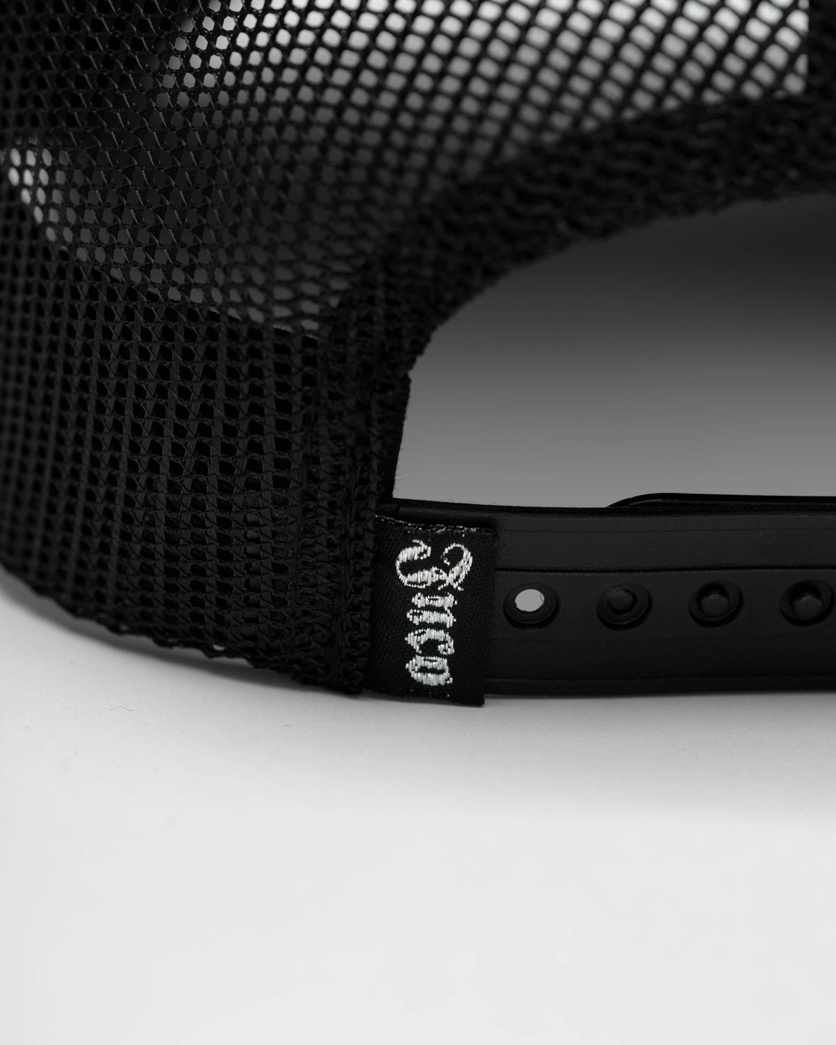 Tribal Trucker Hat. Black/ Silver.