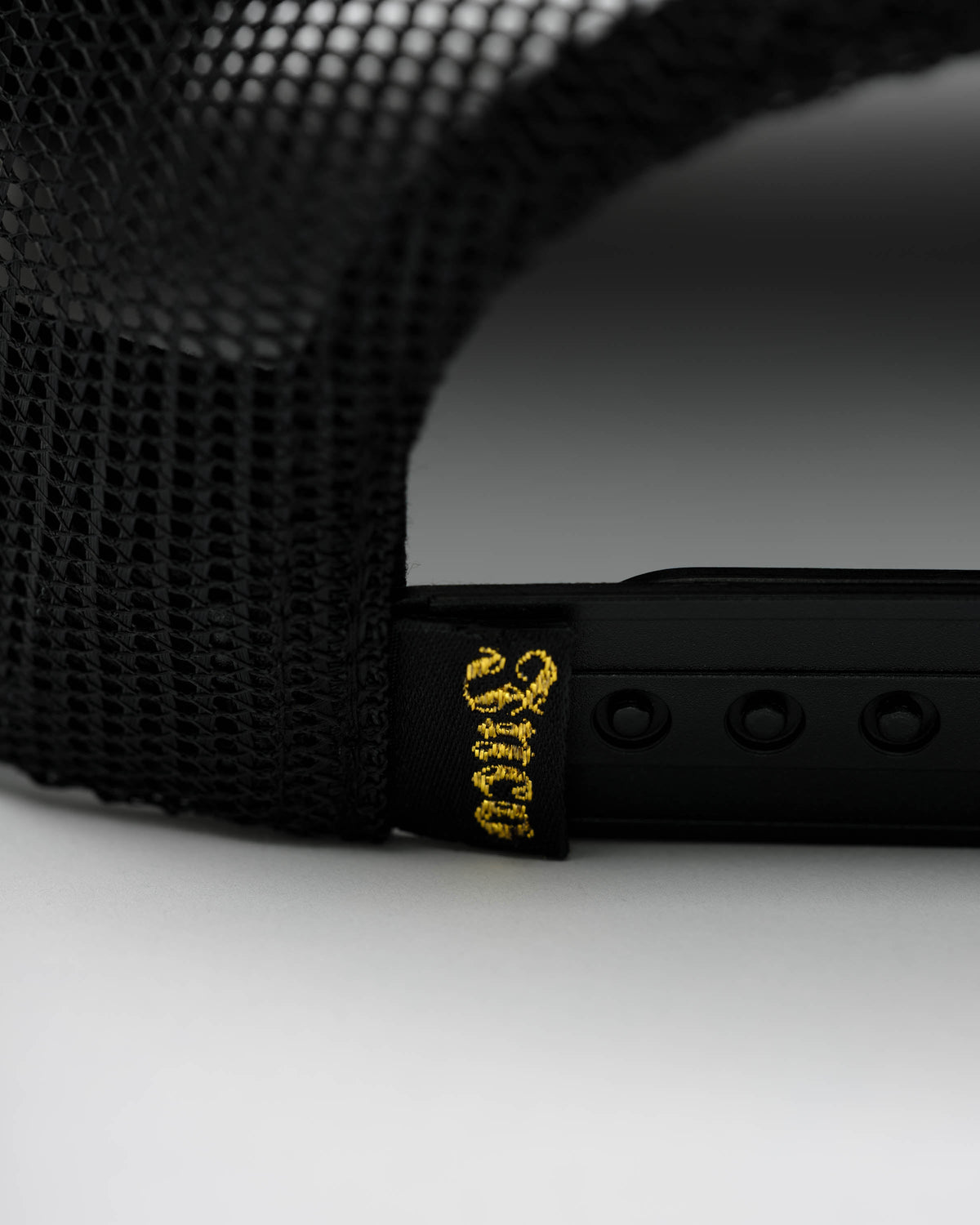 Tribal Trucker Hat. Black/ Gold.