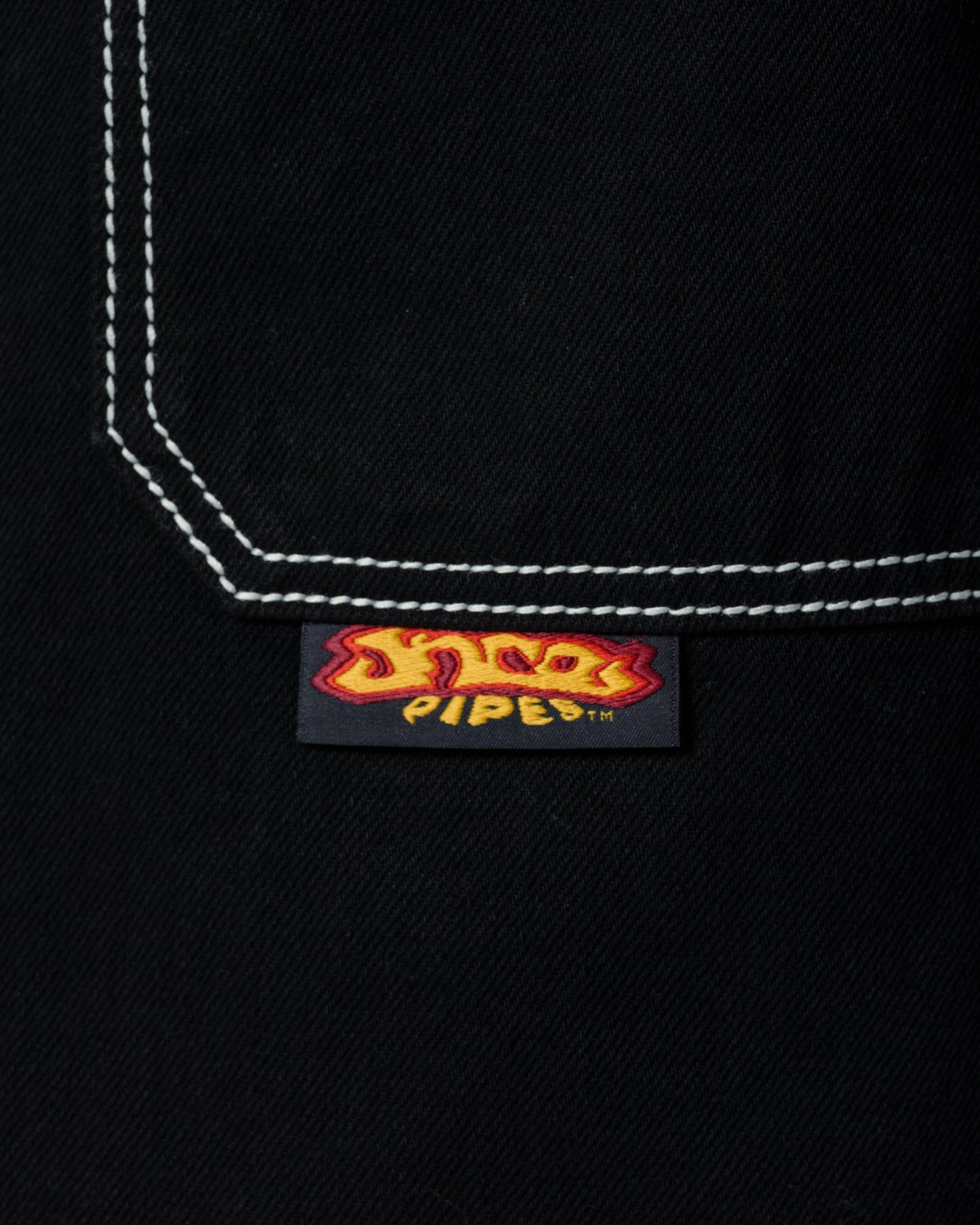 W179 Pipes Shorts. 14" Inseam. Jet Black.