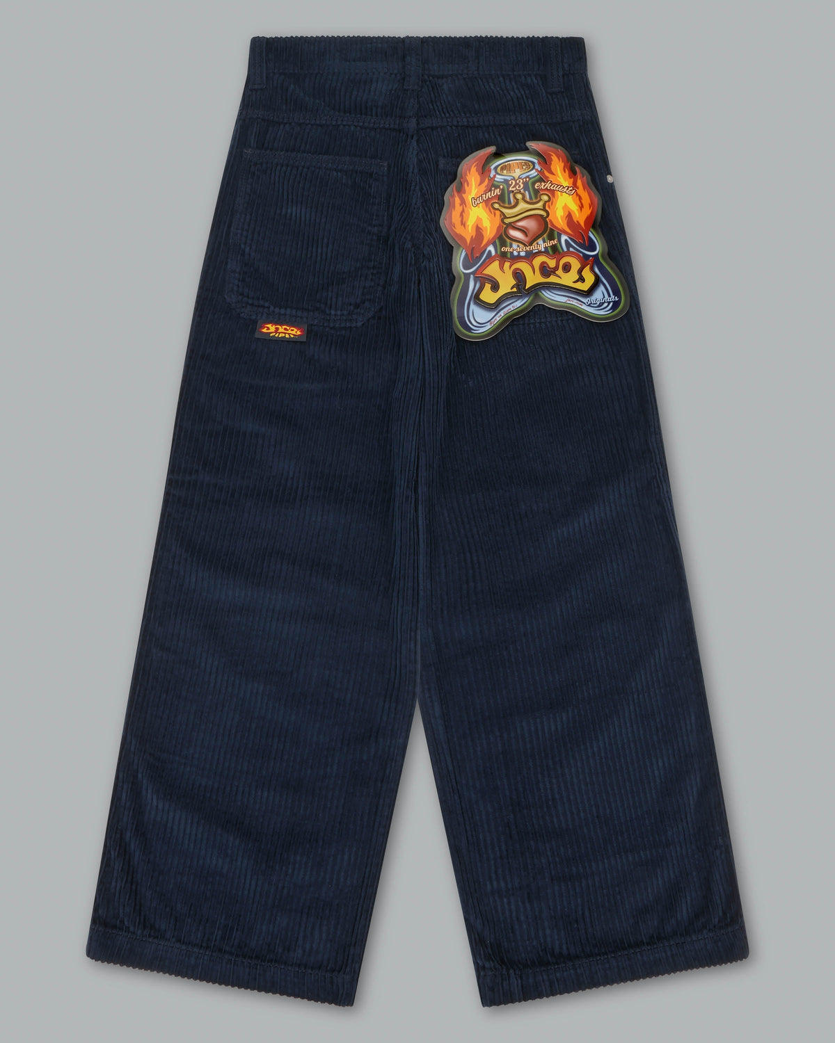 W179 Pipes. 23". 4 Wale Corduroy. Navy.