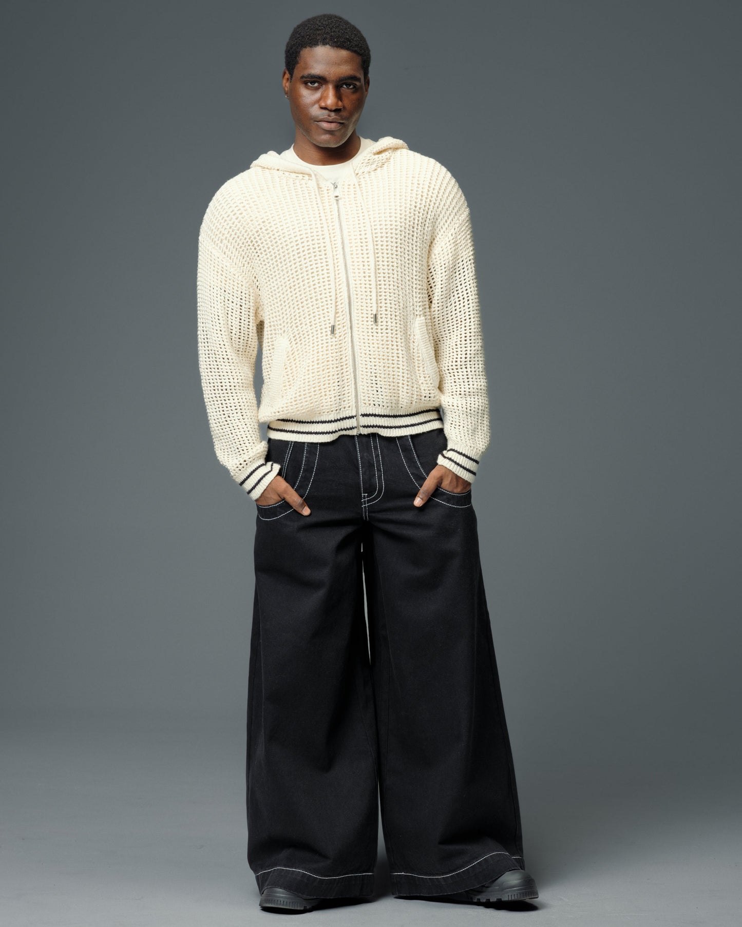 Jeans Like Jnco | Rhino. 34". Jet Black.