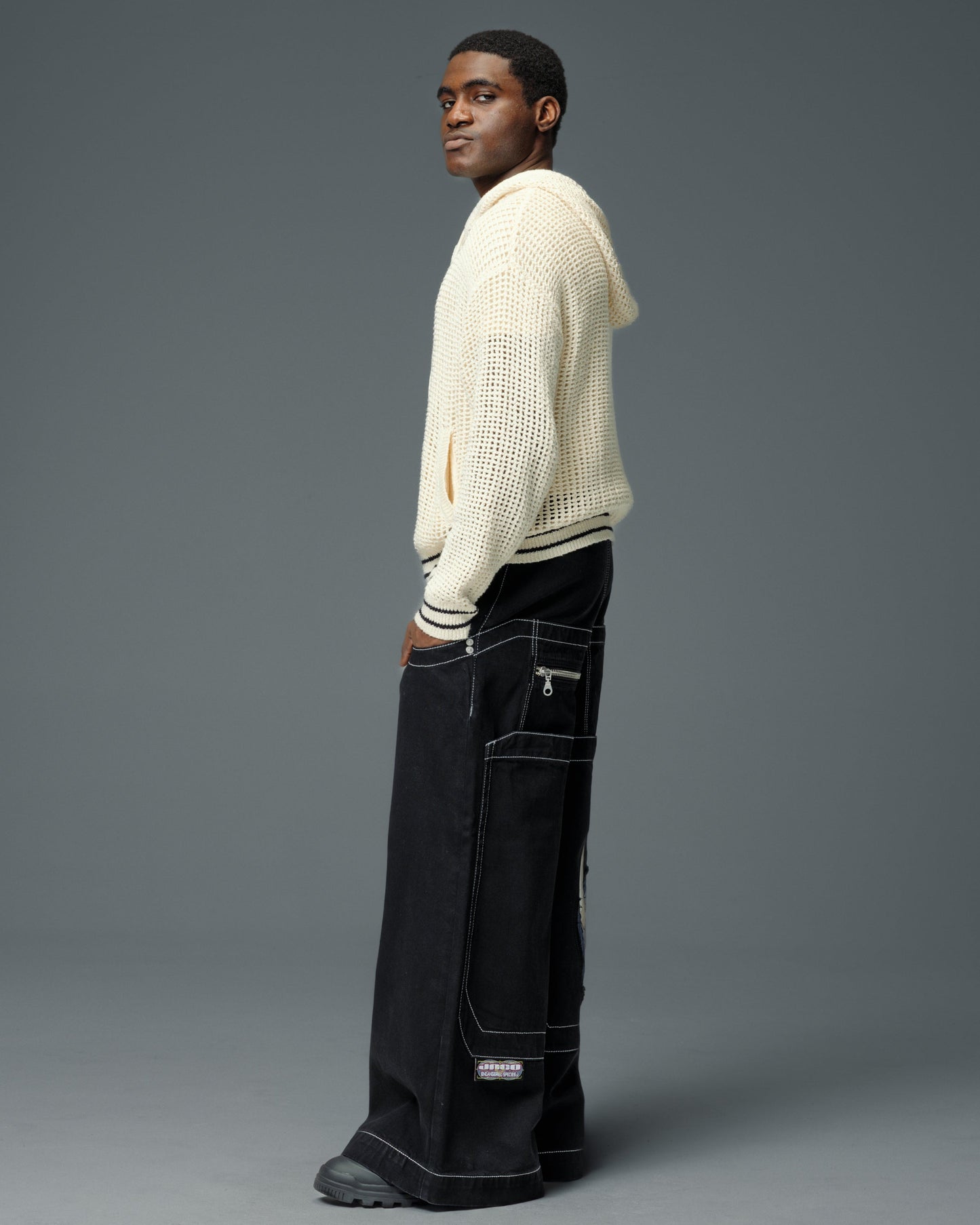 Jeans Like Jnco | Rhino. 34". Jet Black.