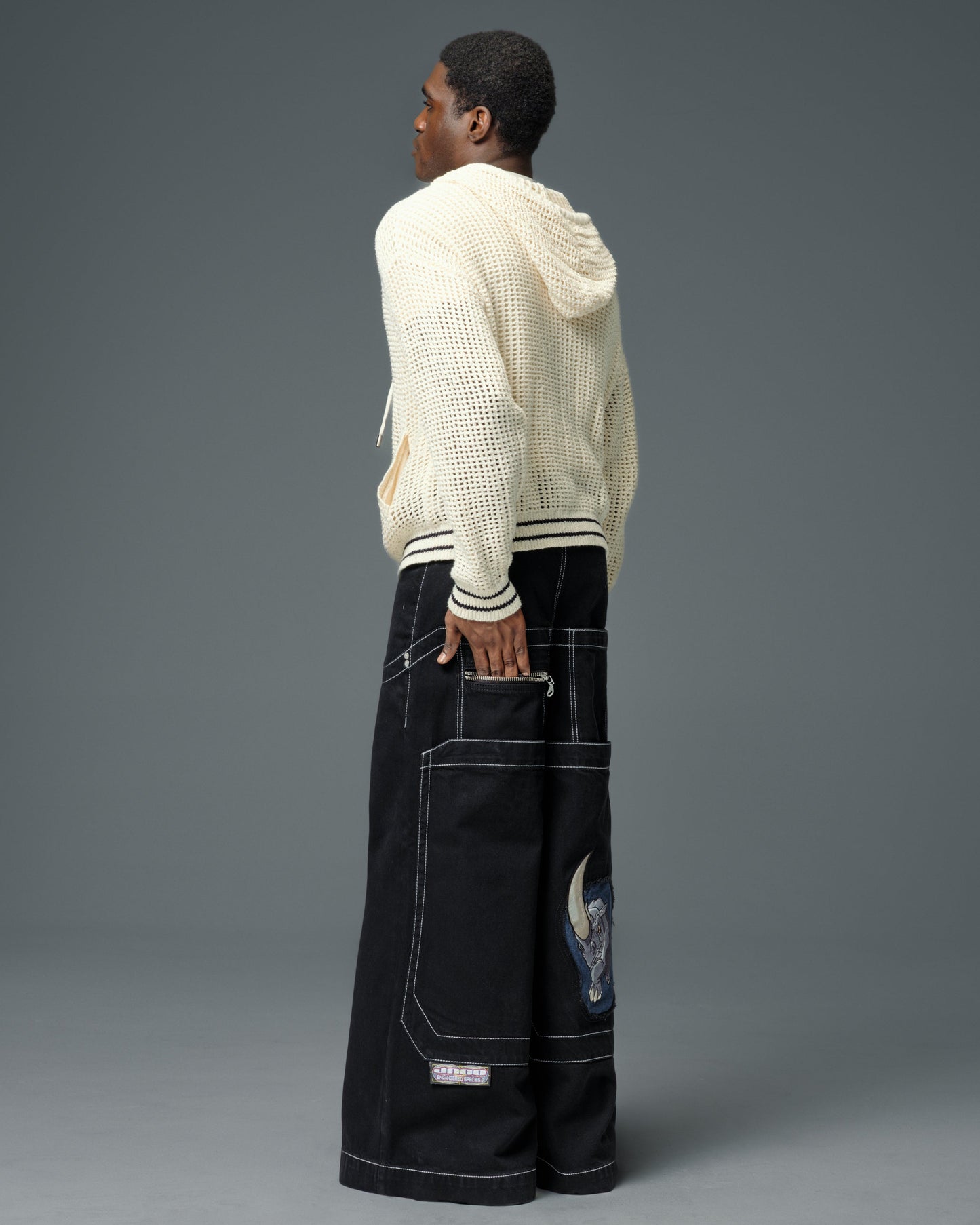 Jeans Like Jnco | Rhino. 34". Jet Black.