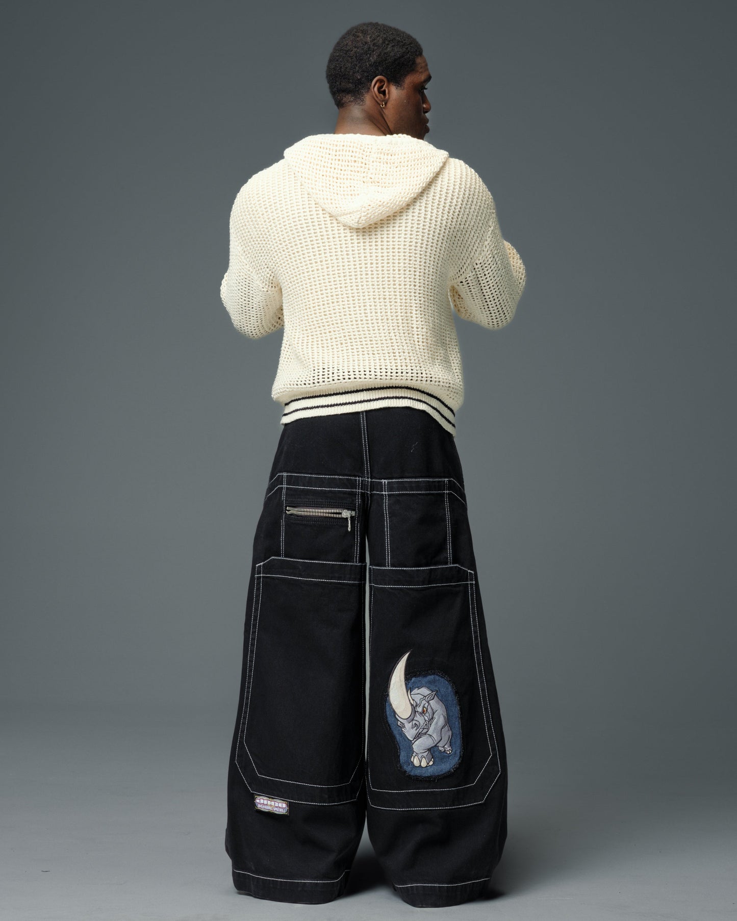 Jeans Like Jnco | Rhino. 34". Jet Black.