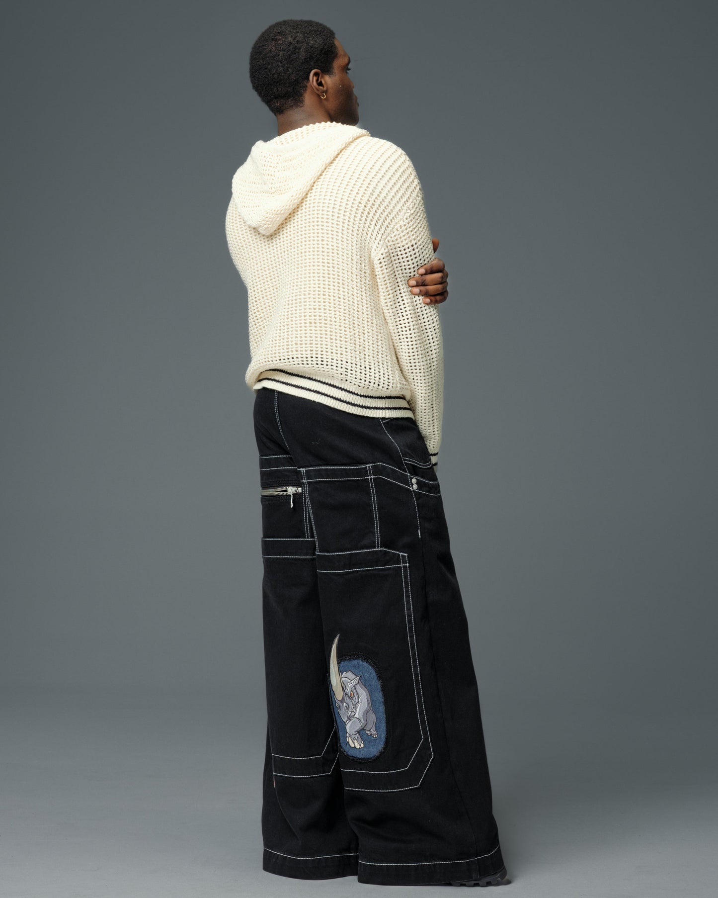 Jeans Like Jnco | Rhino. 34". Jet Black.