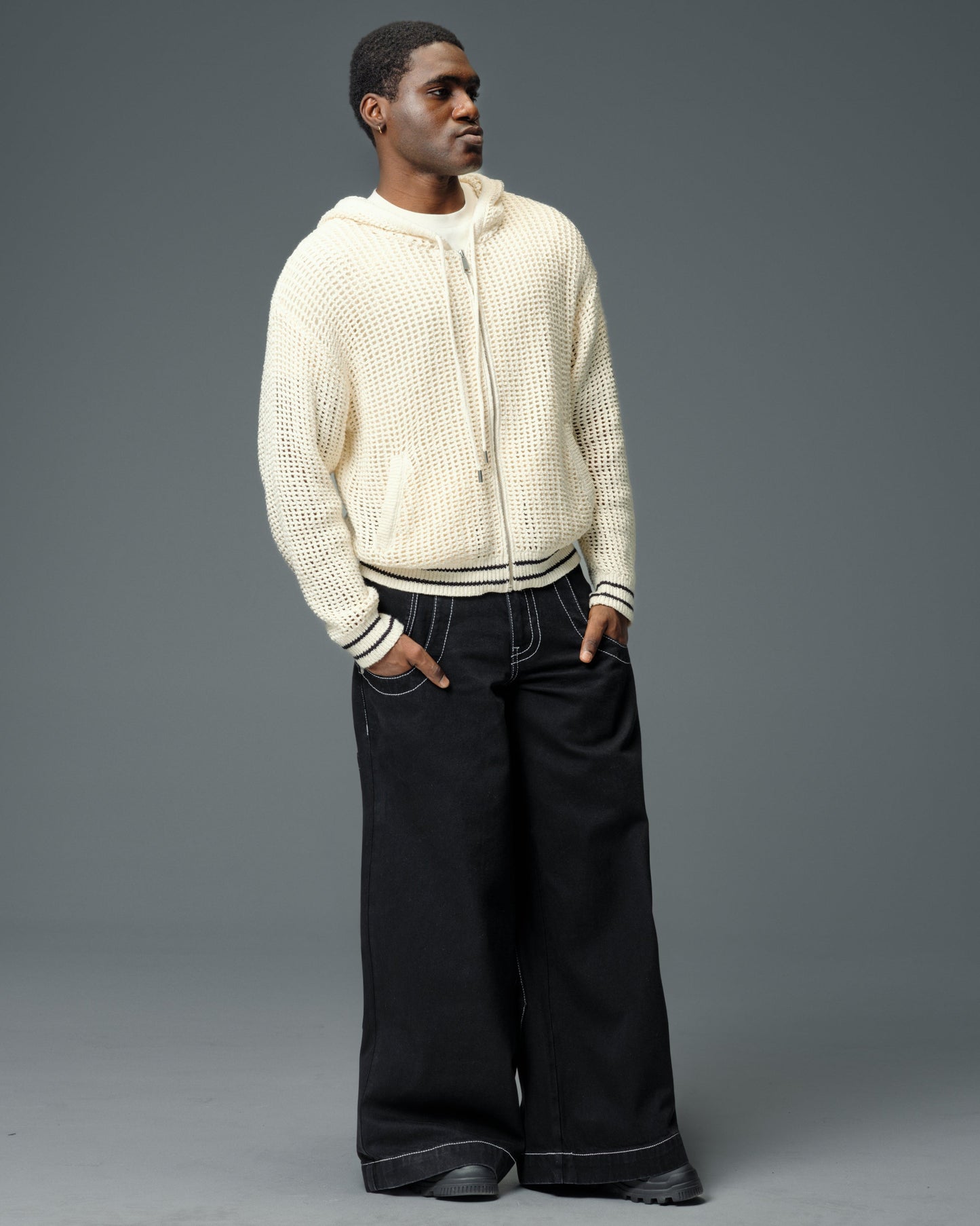 Jeans Like Jnco | Rhino. 34". Jet Black.
