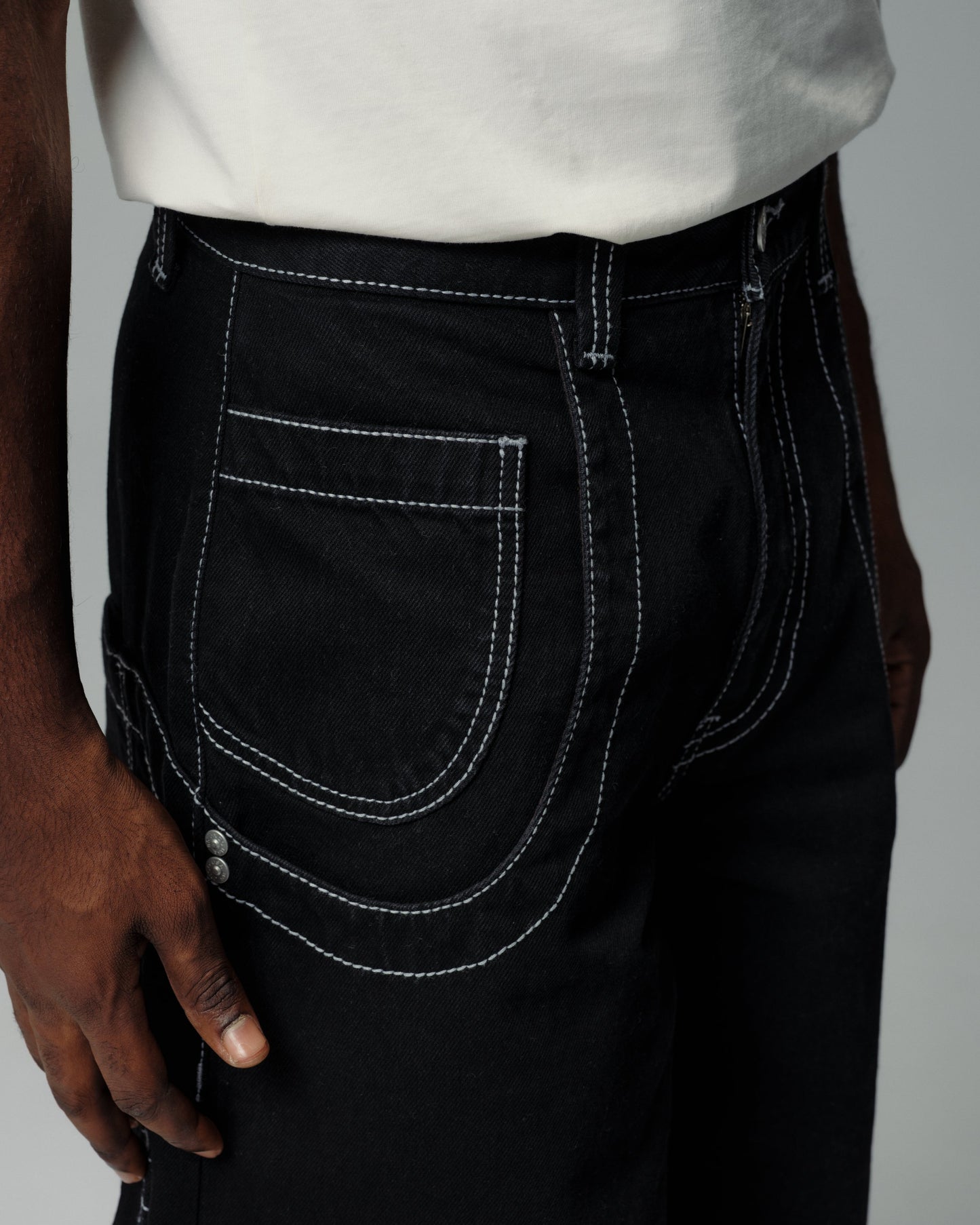 Jeans Like Jnco | Rhino. 34". Jet Black.