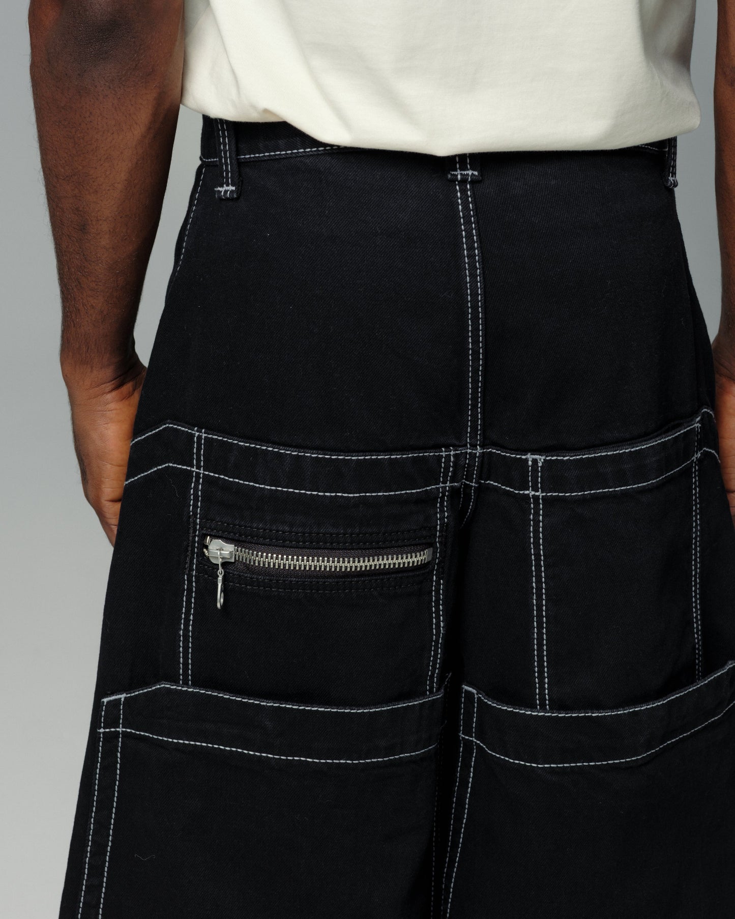 Jeans Like Jnco | Rhino. 34". Jet Black.