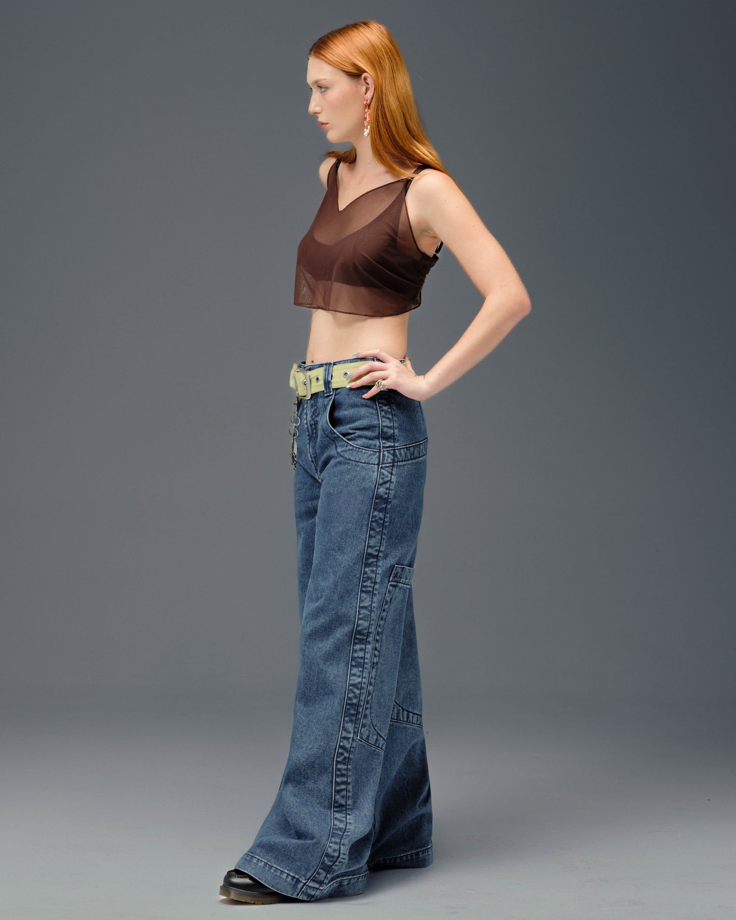 The Camilla Jeans. 27”. Dark Stone.
