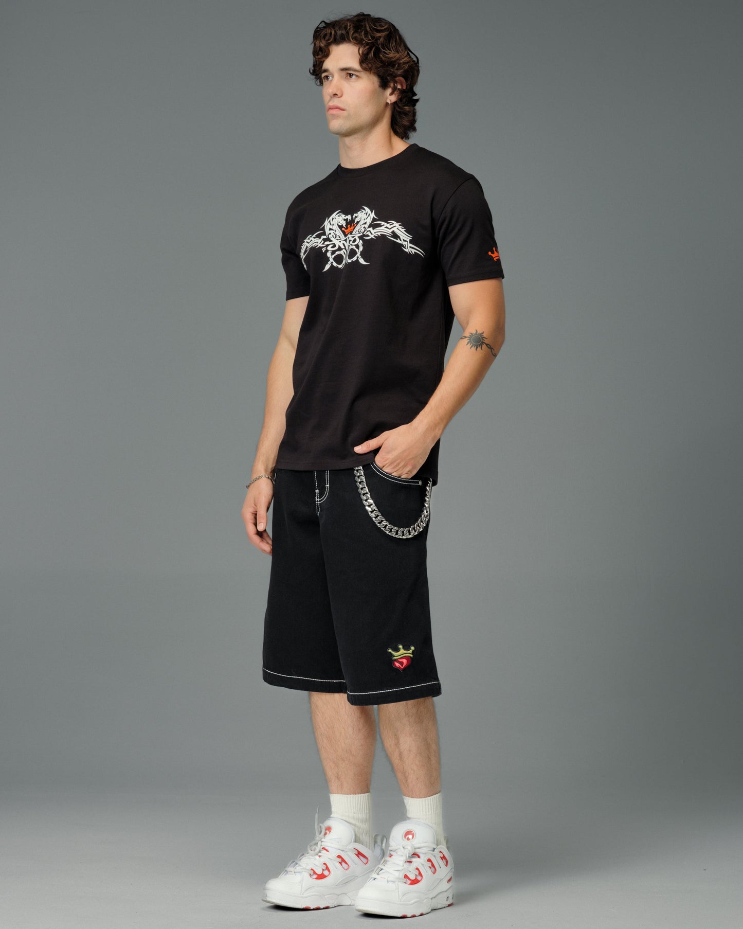 179 Pipes Shorts. 14" Inseam. Jet Black.