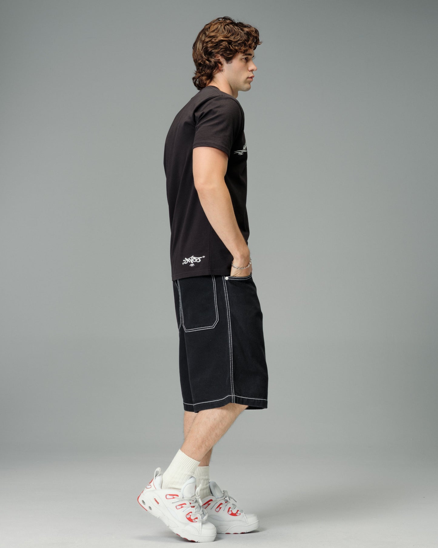 179 Pipes Shorts. 14" Inseam. Jet Black.