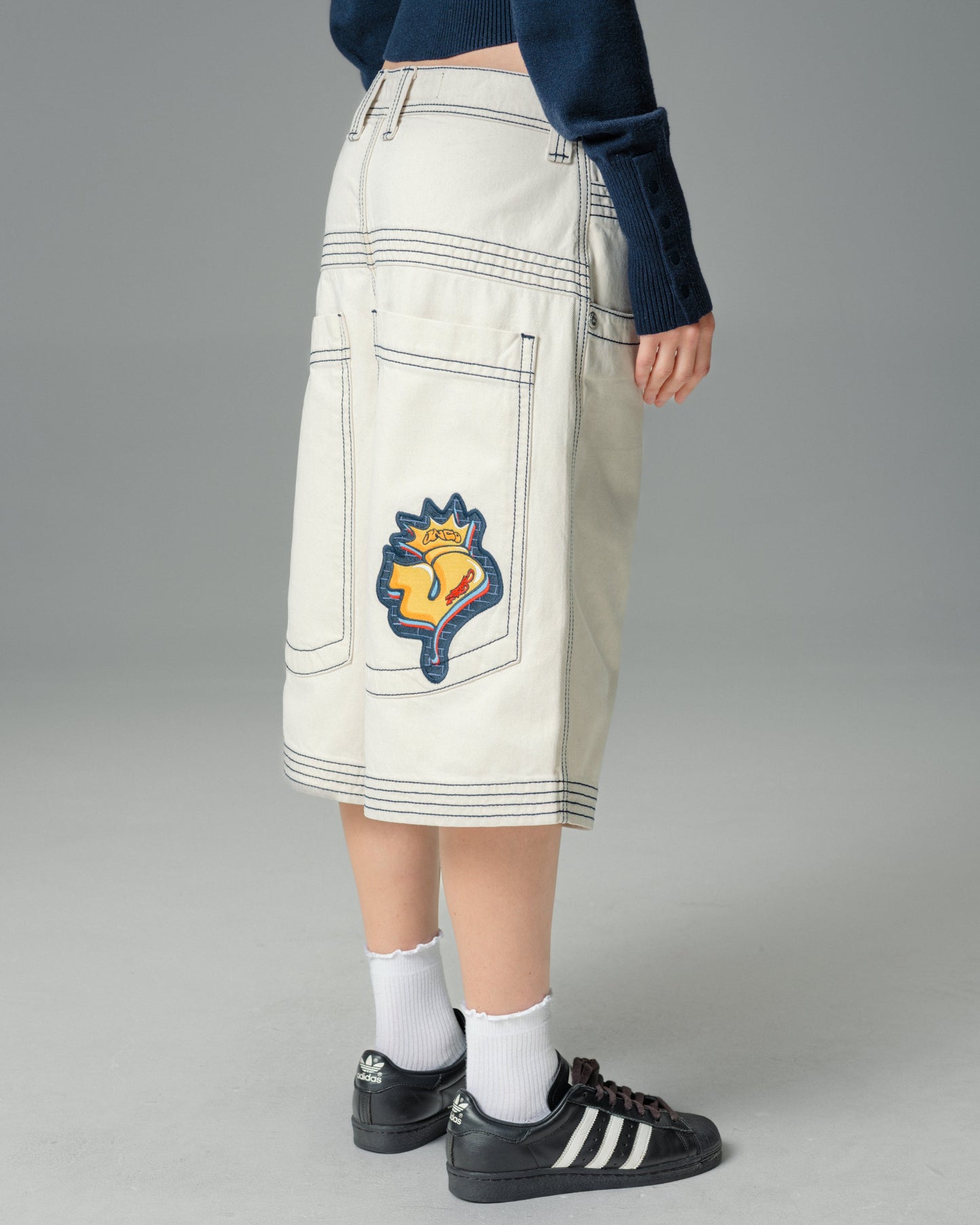 W Jester Shorts. 15" Inseam. Natural.