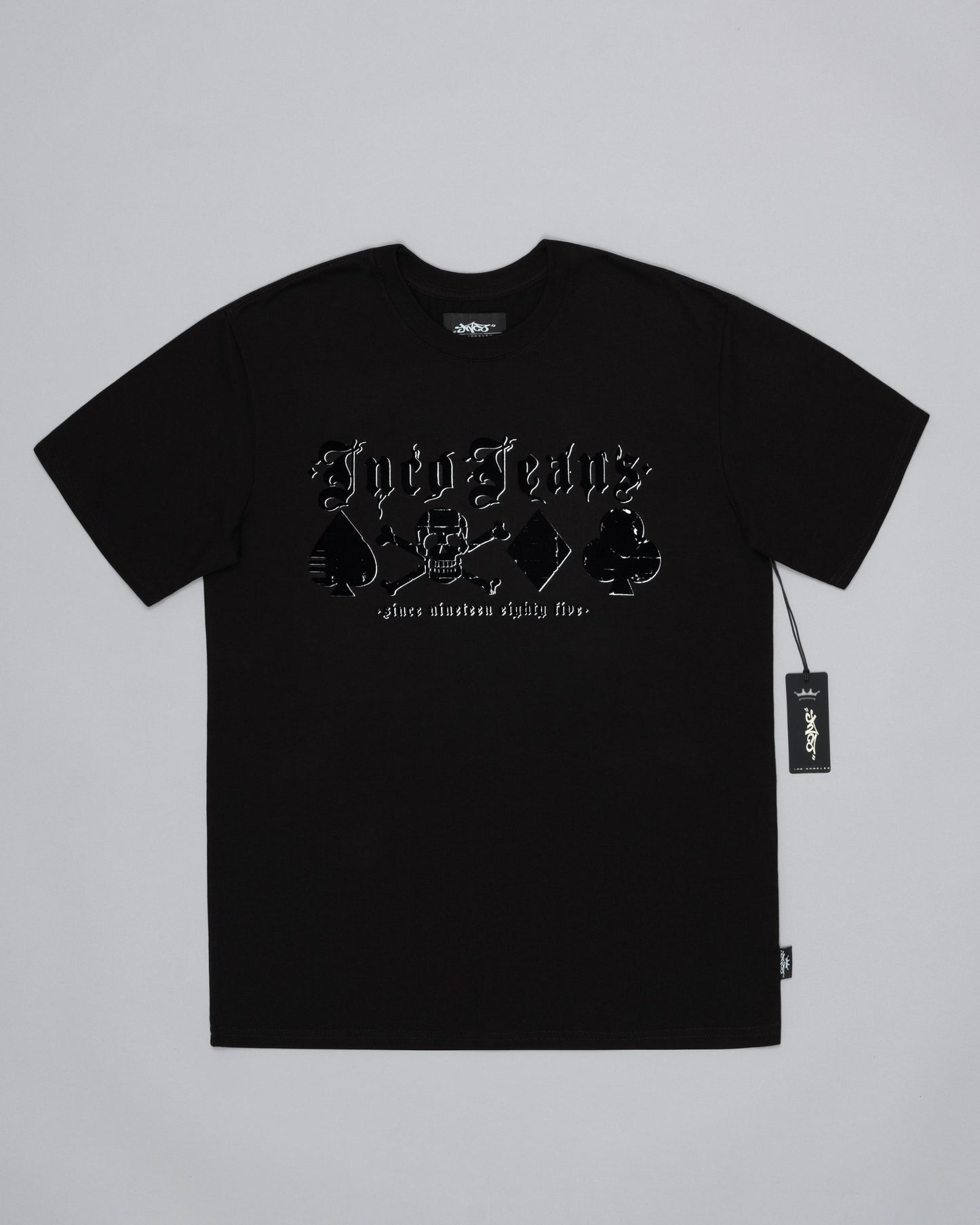 Skull Cards Tee. Black.