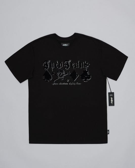 Skull Cards Tee. Black.