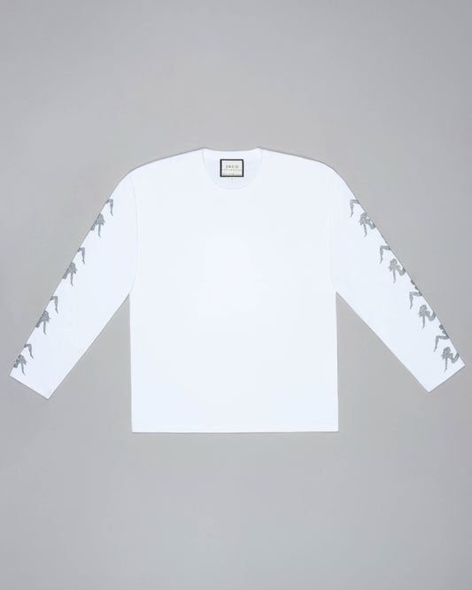Big Rig Long Sleeve Tee. Optical White.