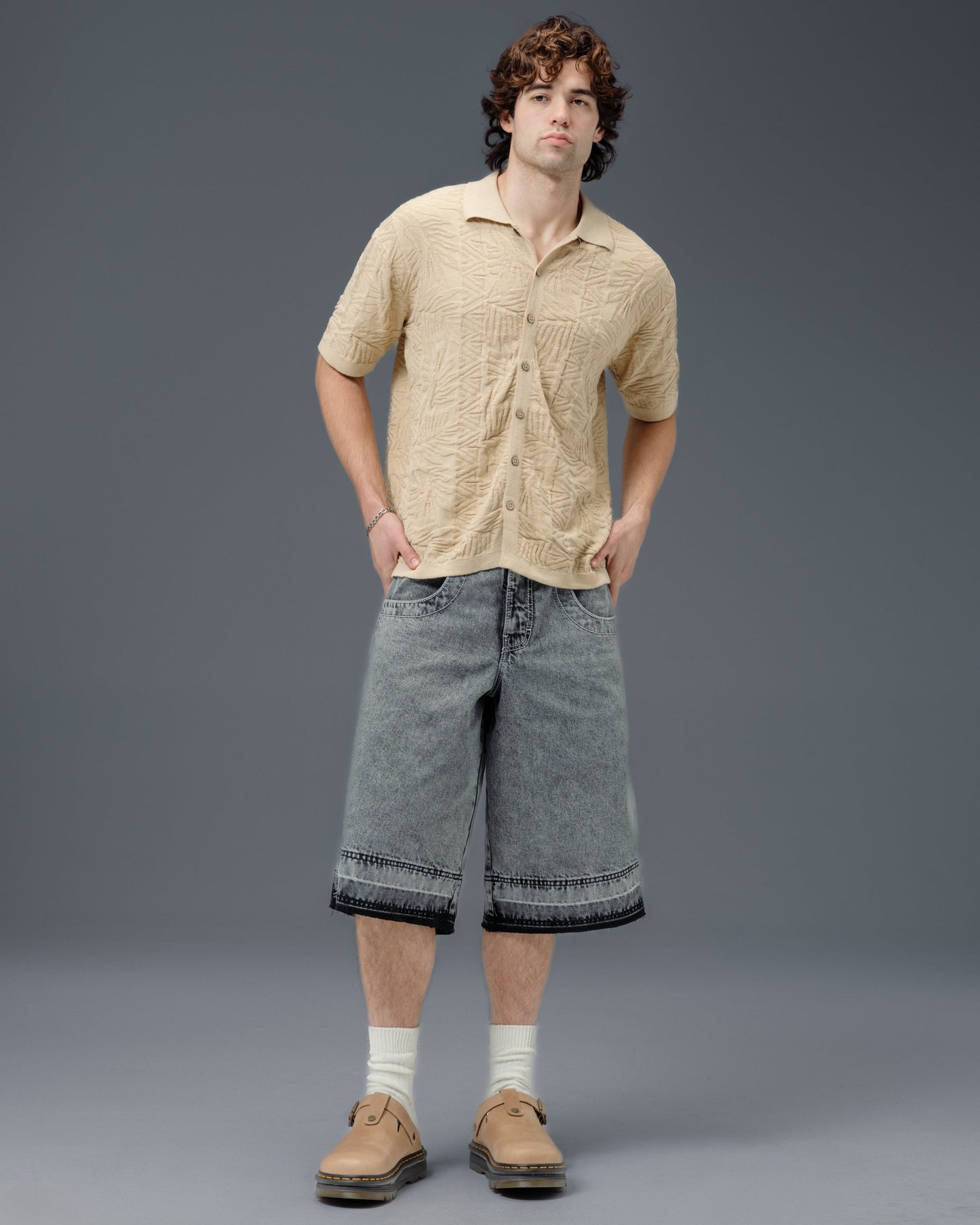 101 Twin Cannon Shorts. 16" Inseam. Black Vintage.