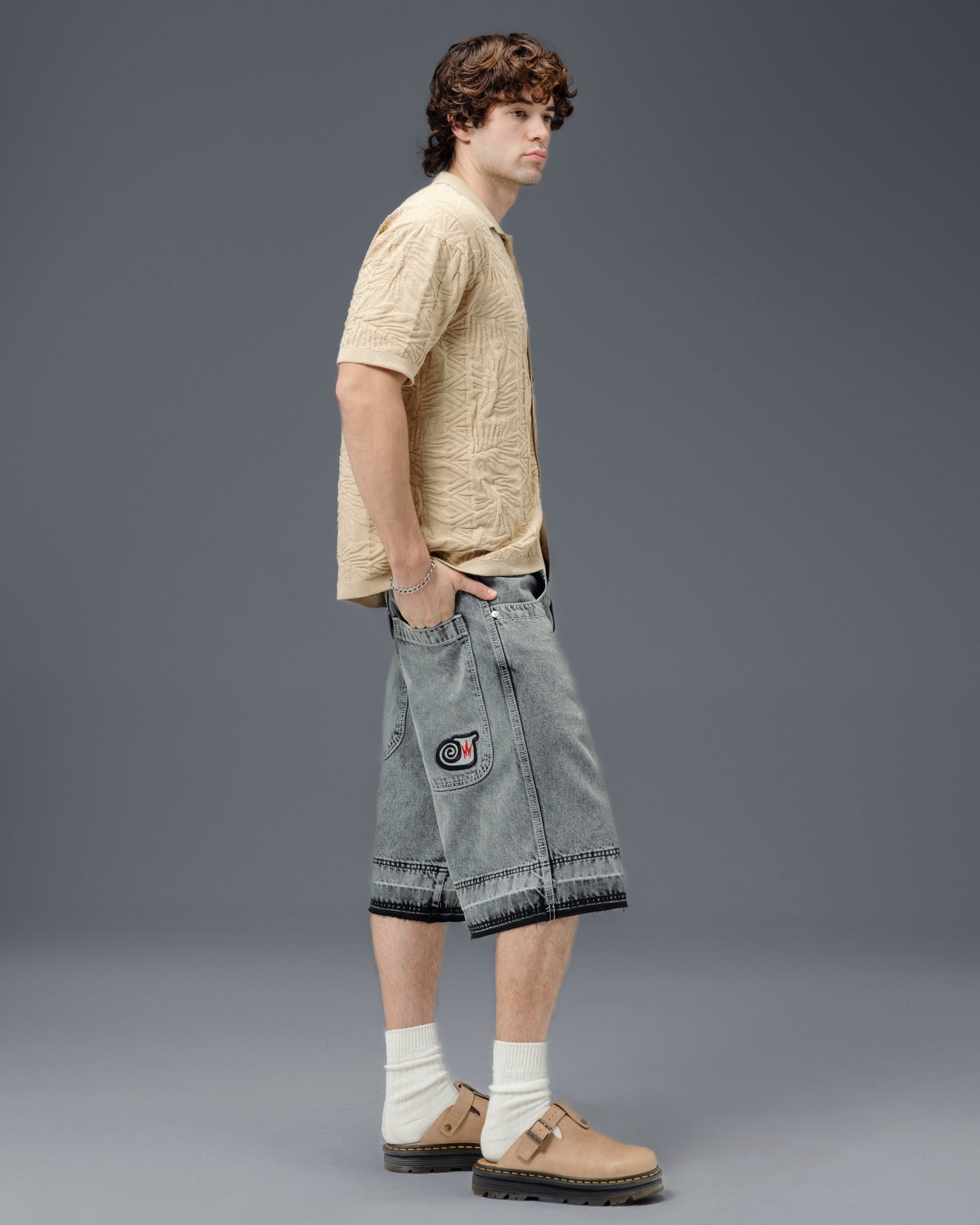 101 Twin Cannon Shorts. 16" Inseam. Black Vintage.