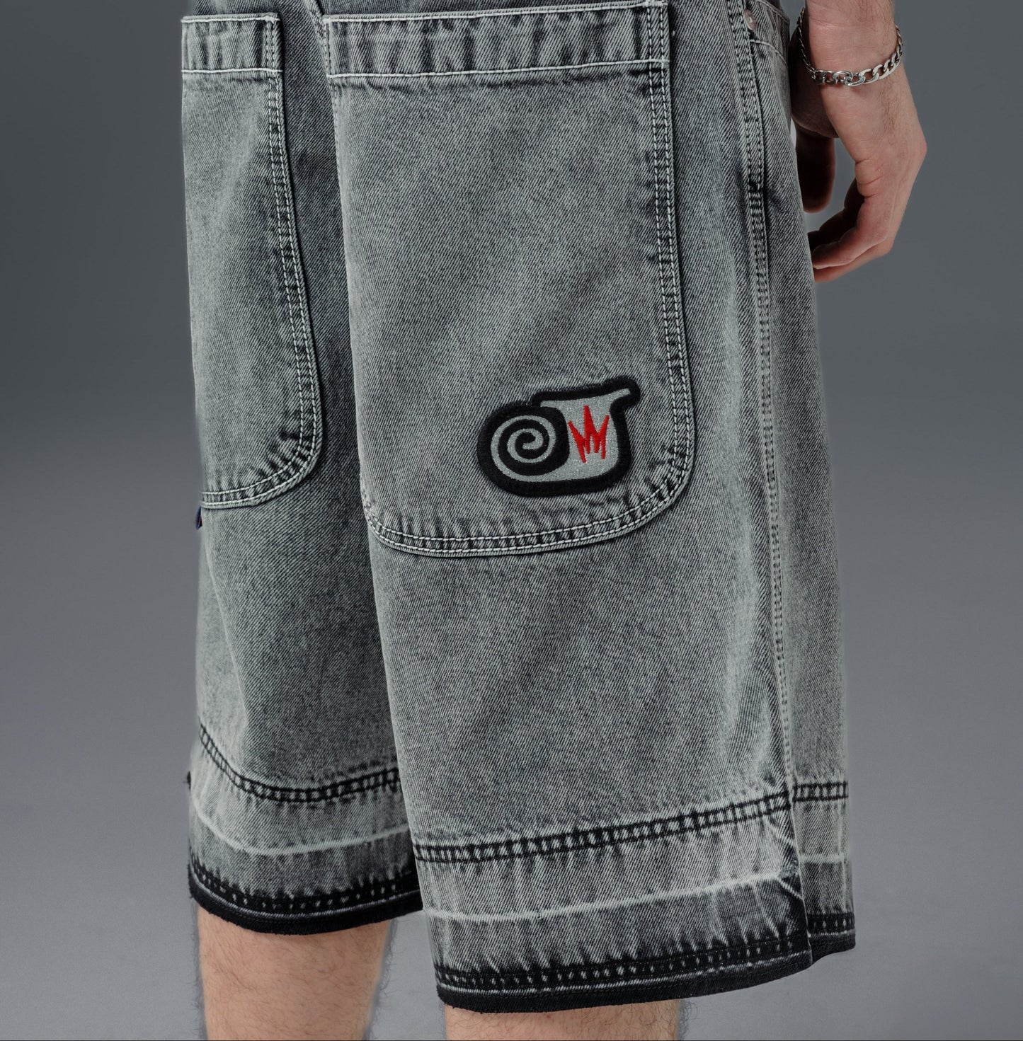 101 Twin Cannon Shorts. 16" Inseam. Black Vintage.