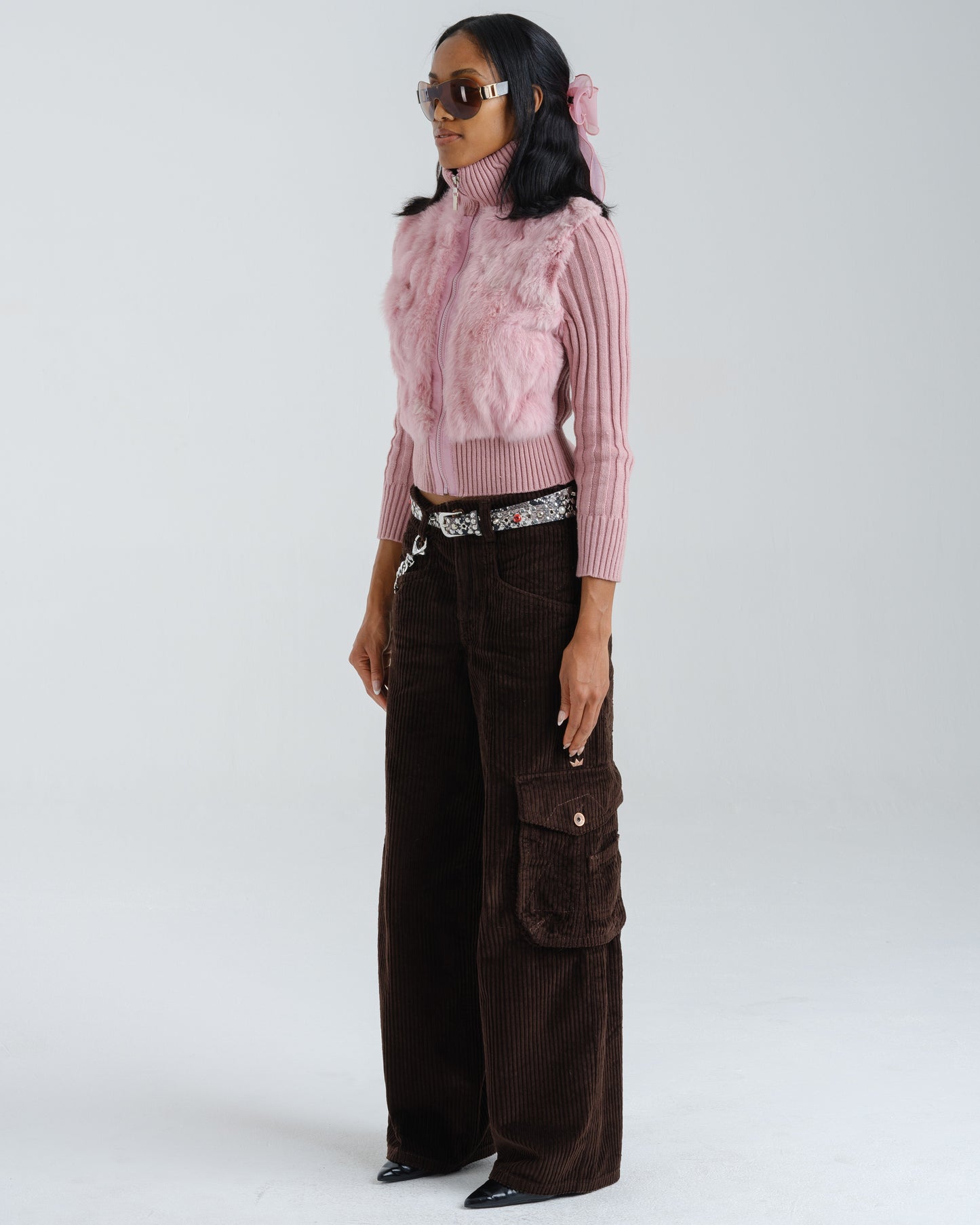 W Torque Cargo Carpenter. 23". 4 Wale Corduroy. Java Brown.