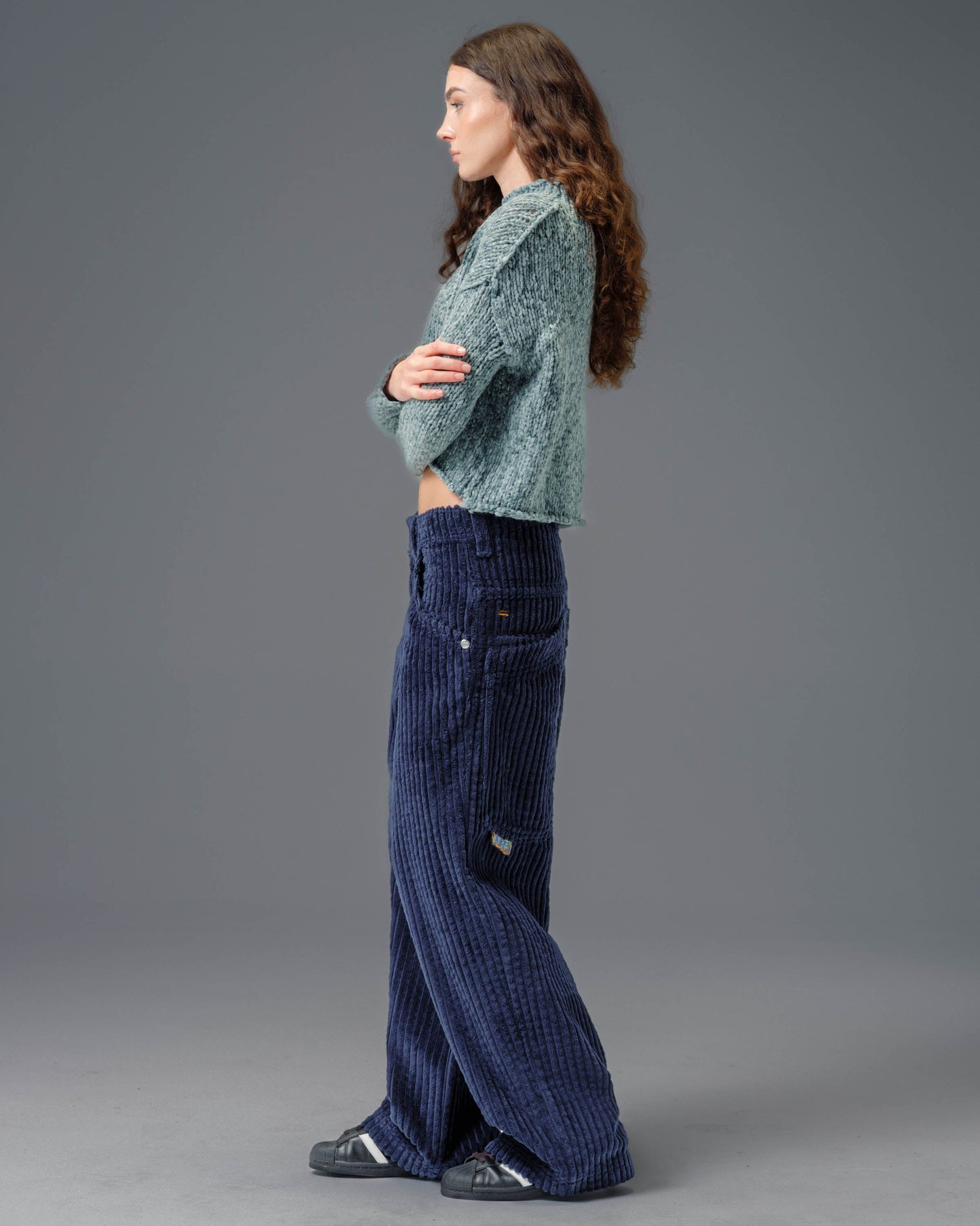 W Wizard. 24". 2 Wale Corduroy. Navy.