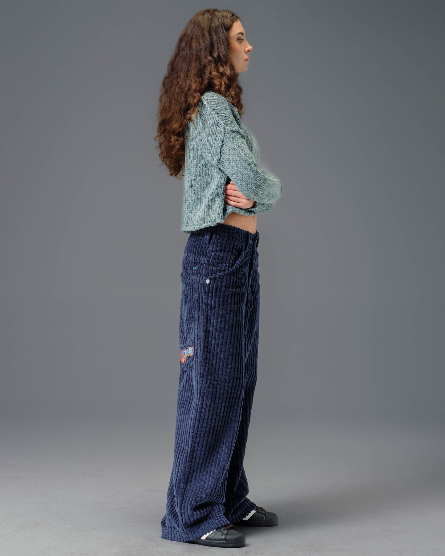 W Wizard. 24". 2 Wale Corduroy. Navy.