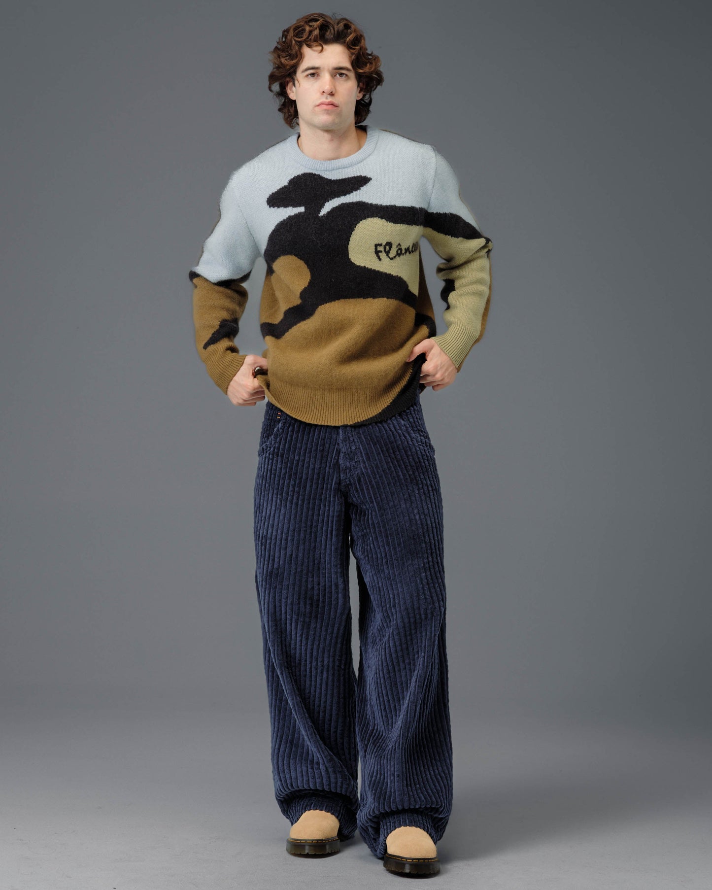 Wizard. 24". 2 Wale Corduroy. Navy.