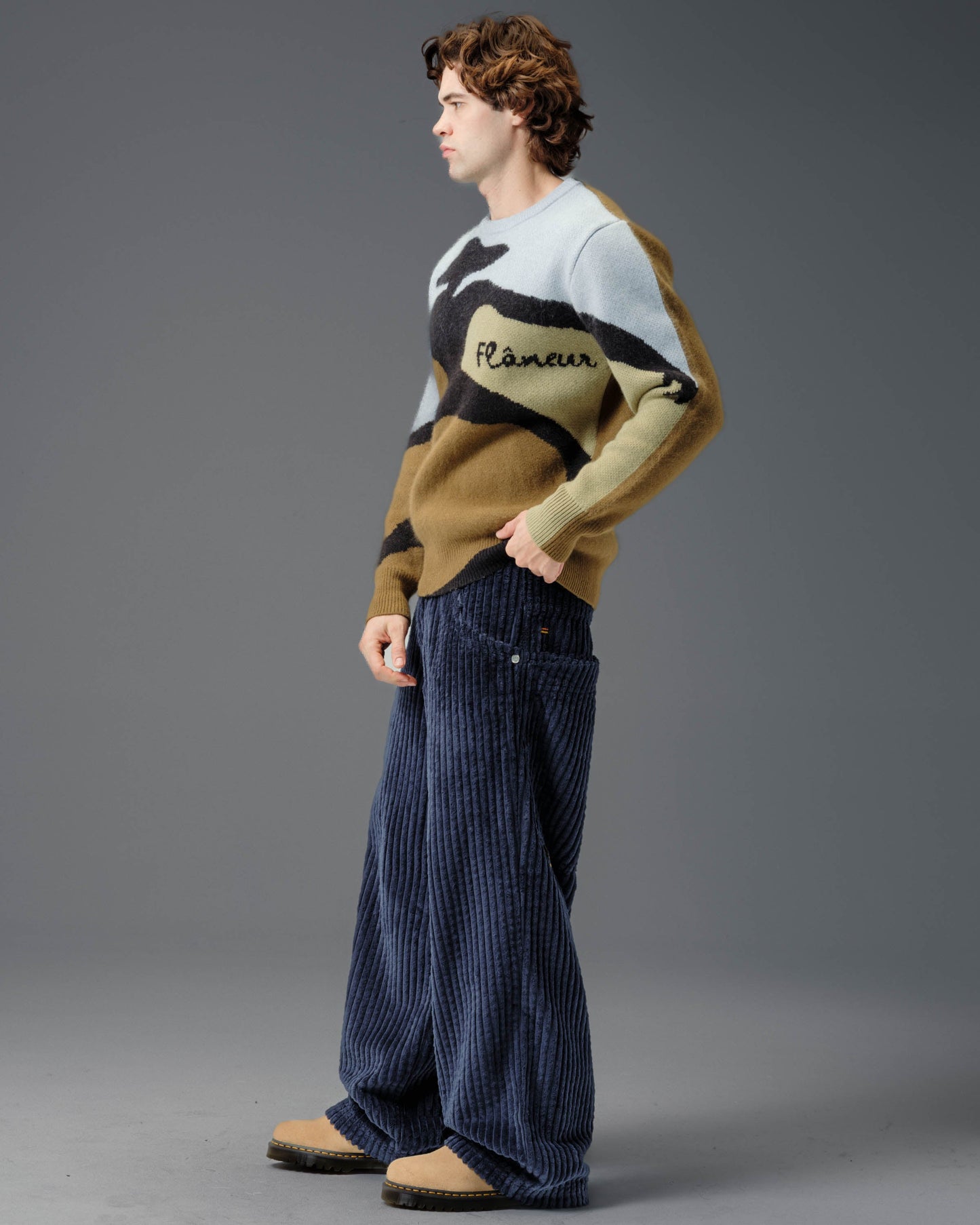 Wizard. 24". 2 Wale Corduroy. Navy.