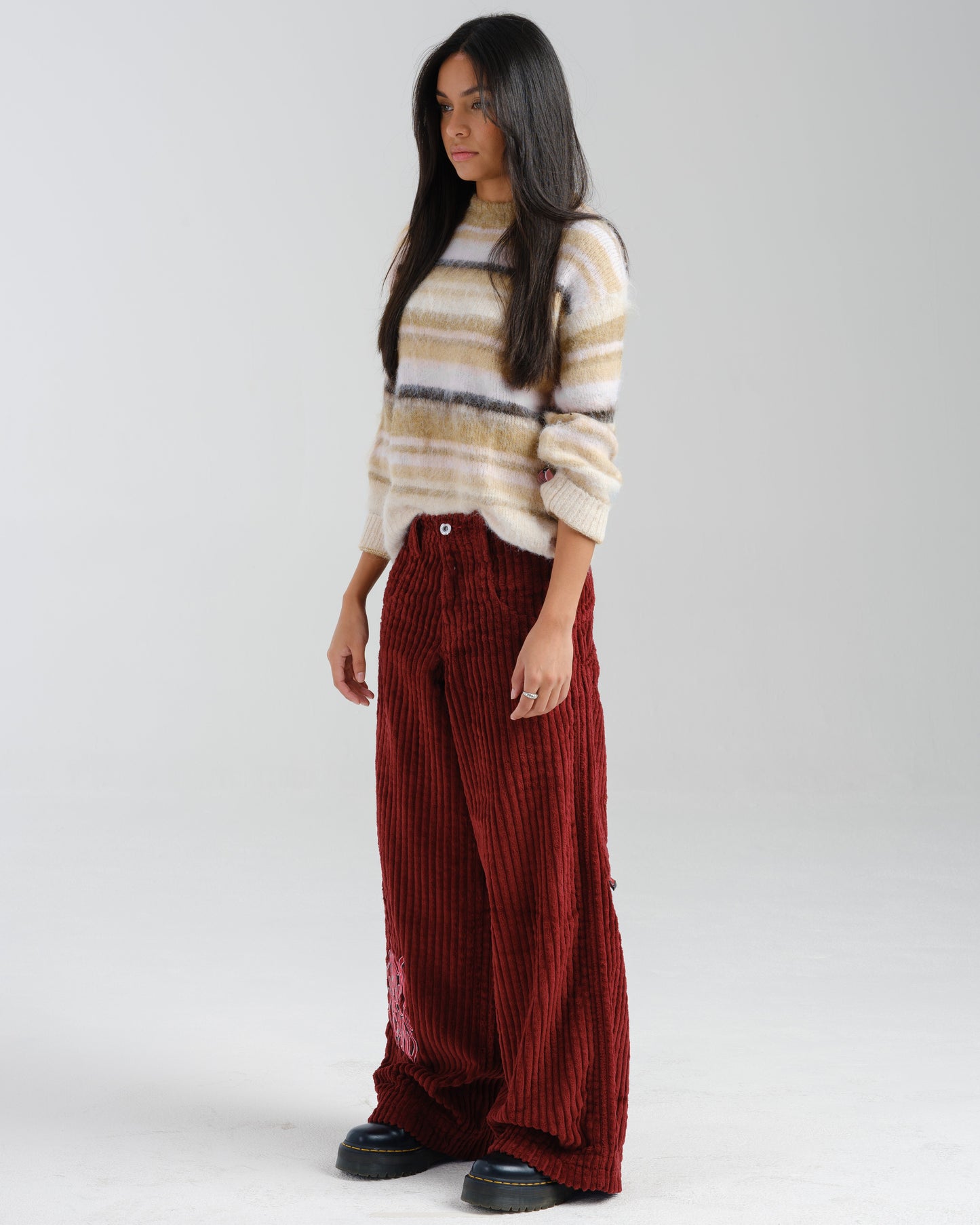 W Rollin. 26". 2 Wale Corduroy. Burgundy.