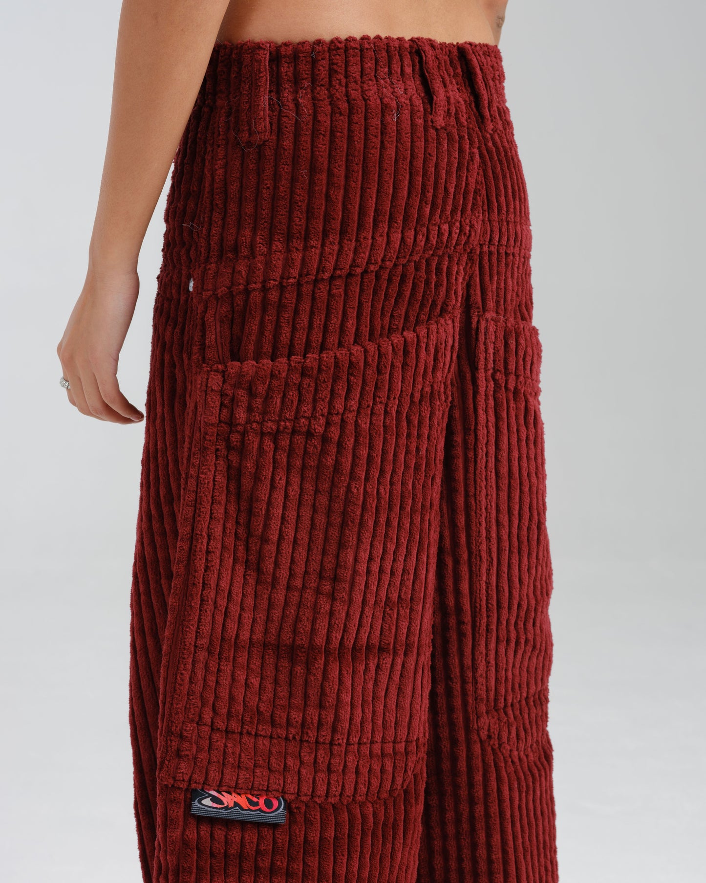W Rollin. 26". 2 Wale Corduroy. Burgundy.