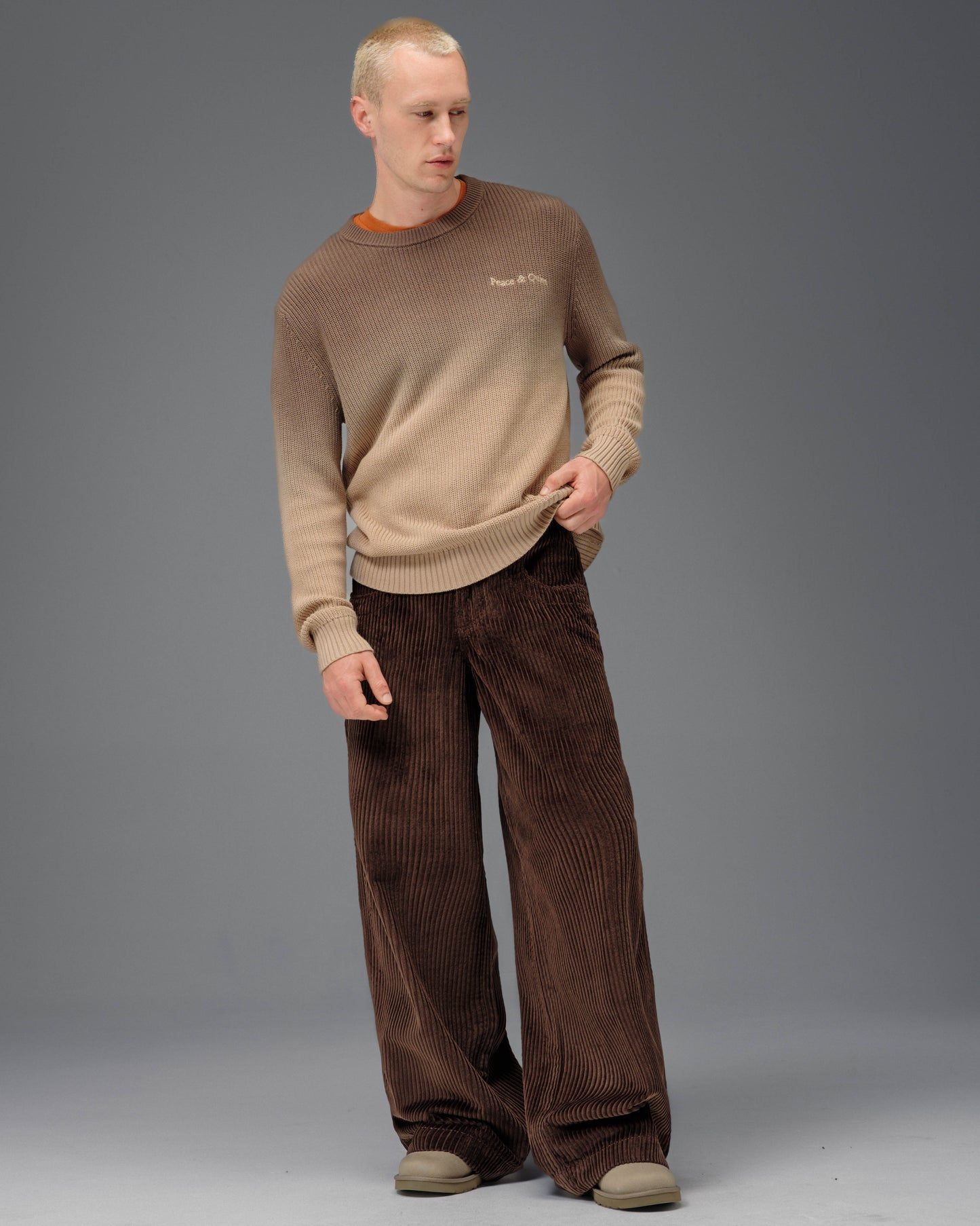 101 Twin Cannon. 26". 4 Wale Corduroy. Java Brown.