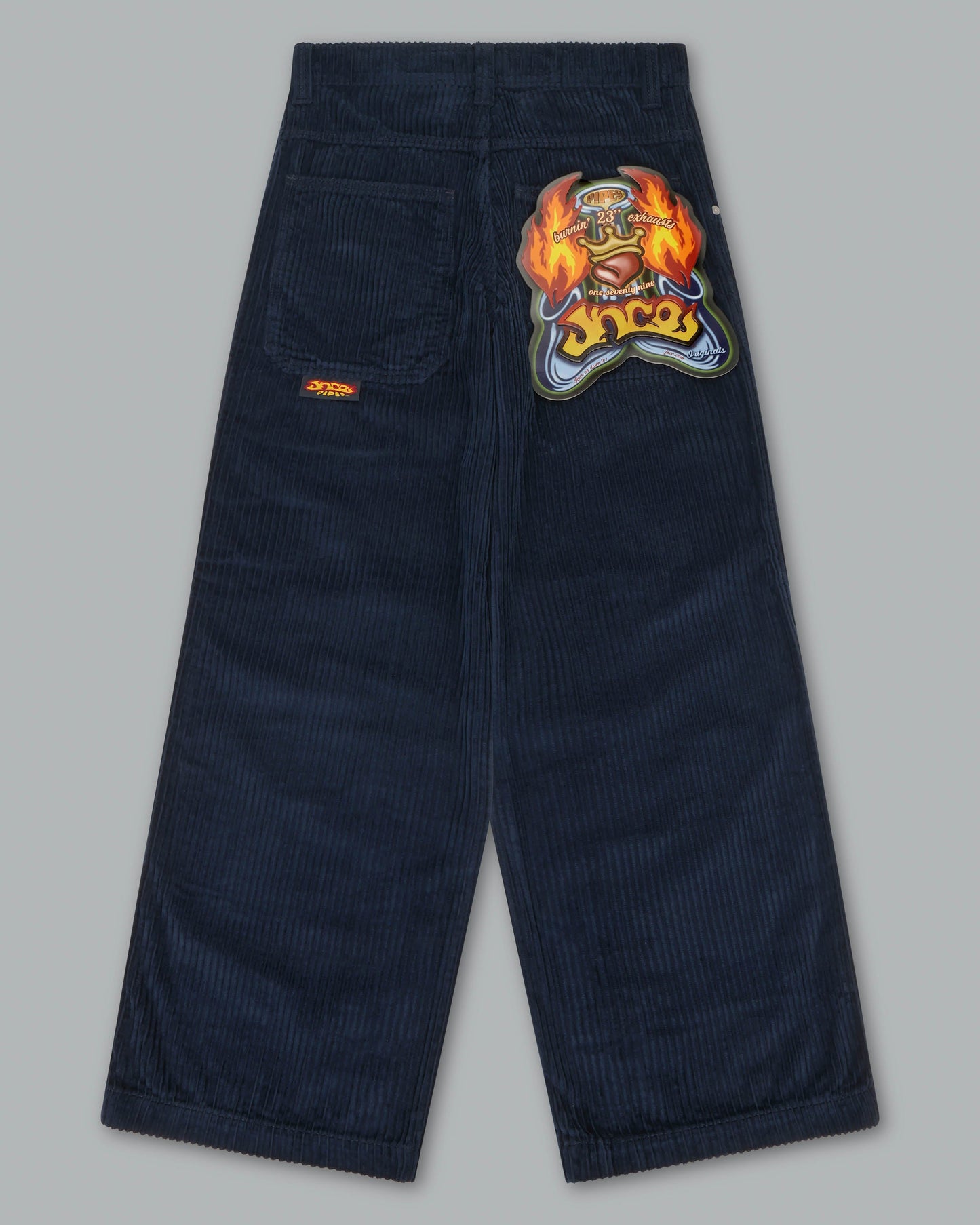 W179 Pipes. 23". 4 Wale Corduroy. Navy.