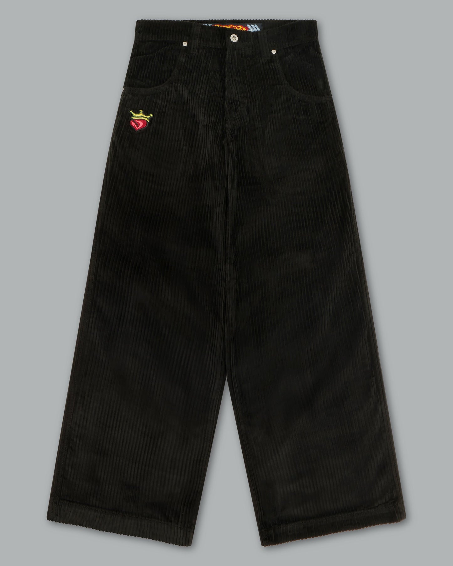 179 Pipes. 23". 4 Wale Corduroy. Black.
