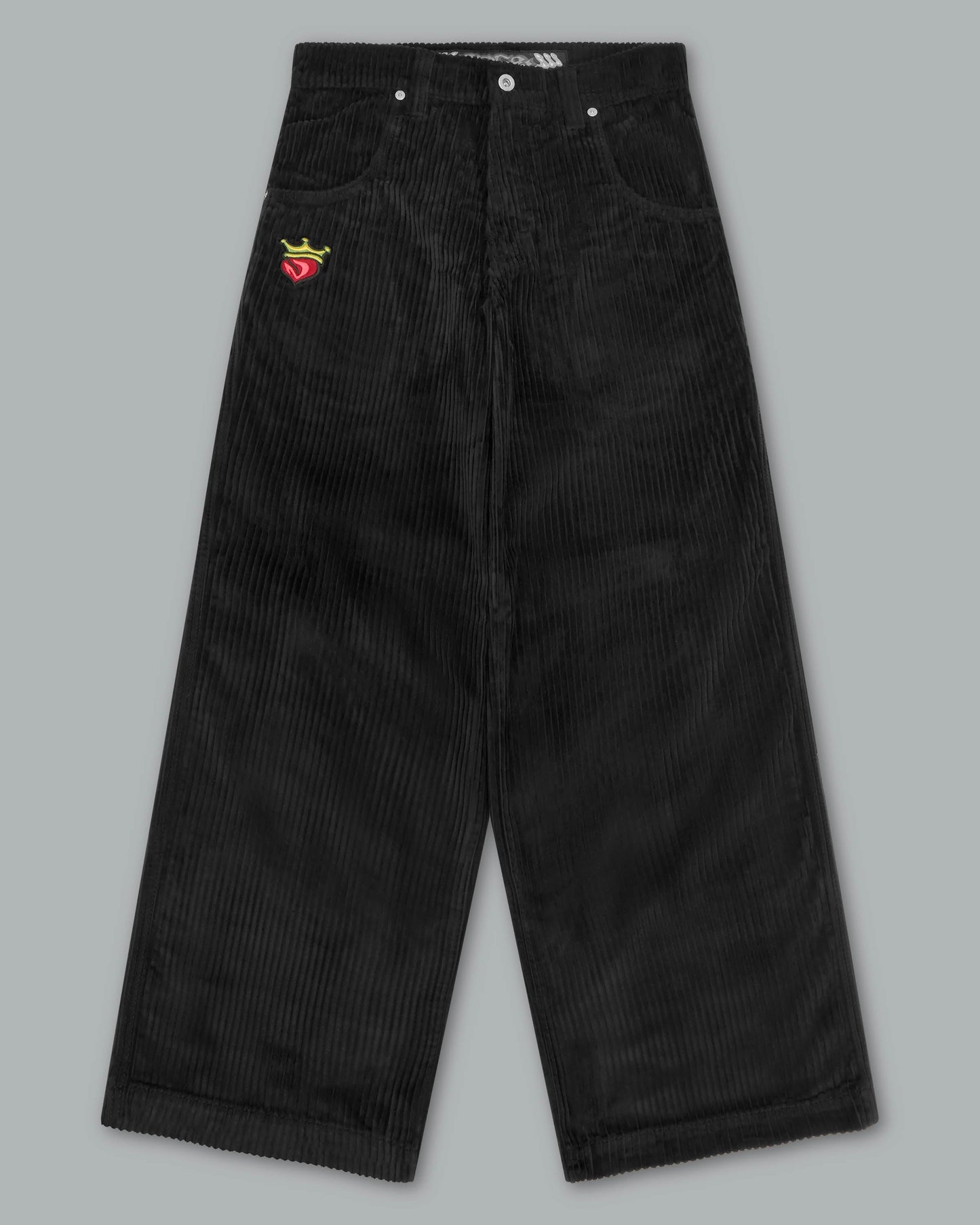 W179 Pipes. 23". 4 Wale Corduroy. Black.