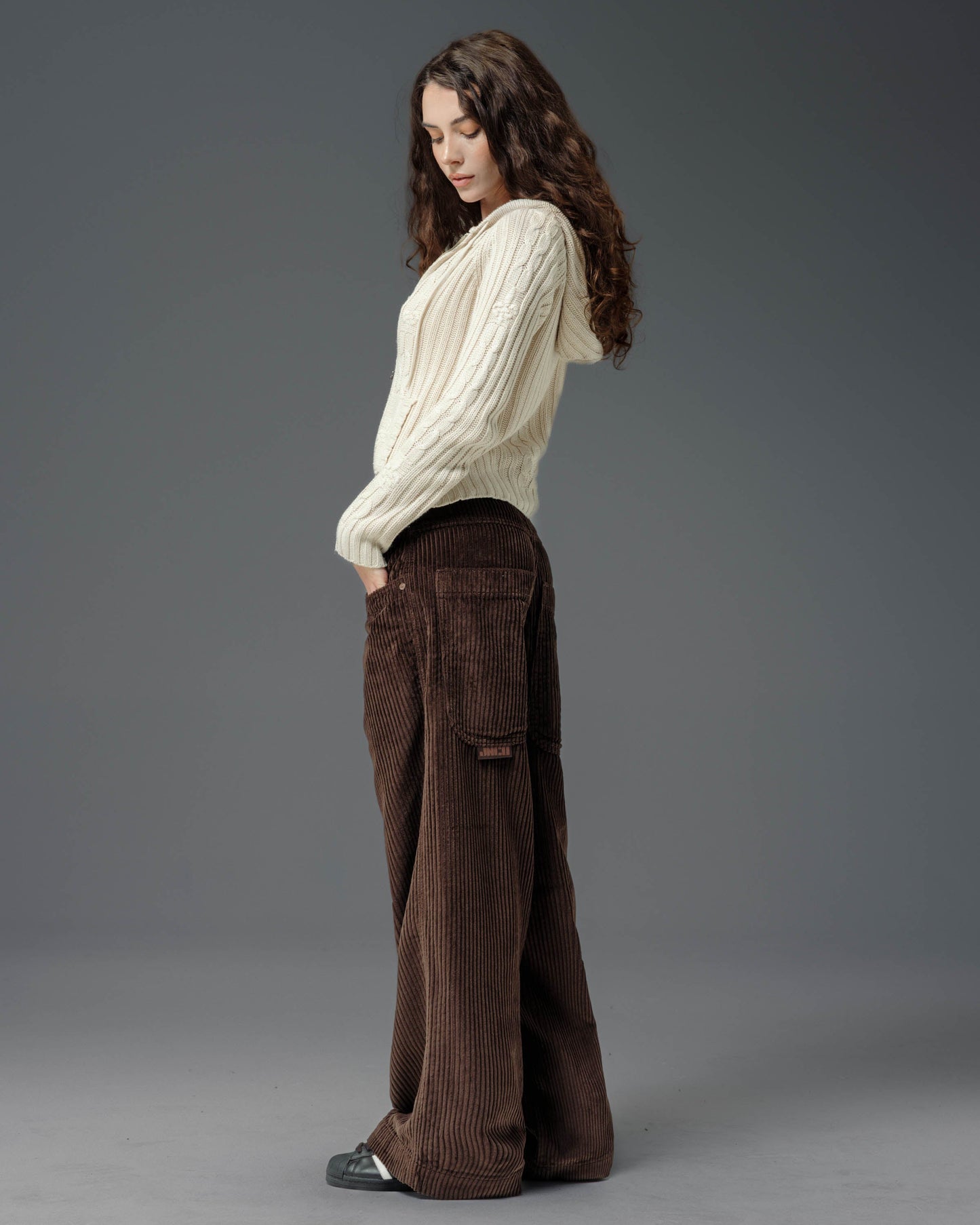 W101 Twin Cannon. 26". 4 Wale Corduroy. Java Brown.
